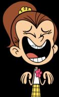 2016 character:luan_loud eyes_closed laughing open_mouth solo transparent_background vector_art // 1166x1920 // 380.3KB