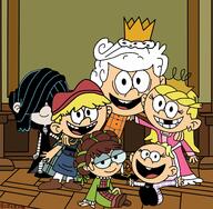 2022 artist:blazzore character:1600_lana character:1600_lily character:1600_lisa character:1600_lola character:duke_loud character:lucille_loud looking_at_viewer the_loud_house_movie // 1459x1429 // 300KB