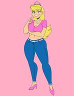 aged_up artist:chillguydraws au:thicc_verse character:lola_loud half-closed_eyes high_heels looking_at_viewer smiling solo // 2550x3300 // 476KB