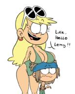 artist:redkaze big_breasts character:lemy_loud character:leni_loud lemi nude original_character sin_kids tagme // 800x1000 // 189KB