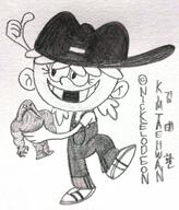 artist:komi114 character:lana_loud raised_leg smiling solo thumbs_up // 572x668 // 120KB
