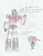 2017 artist:megad3 character:lana_loud character:sideswipe crossover dialogue text transformers // 2550x3300 // 663KB