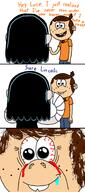 2016 artist:nam_anon blood bloodshot_eyes character:lincoln_loud character:lucy_loud comic dialogue text // 800x1800 // 458KB
