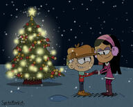 2019 artist:smvartist character:jackie character:lincoln_loud christmas jackiecoln snow tagme winter_clothes // 1600x1286 // 233.4KB
