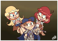 artist:crashie character:becky character:chaz character:leni_loud cosplay crossover final_fantasy // 680x483 // 59KB