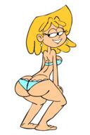 2015 animated artist:scobionicle99 ass_jiggle bending_over big_ass bikini breasts_bouncing character:lori_loud half-closed_eyes smiling solo swimsuit twerking // 360x540 // 126.6KB