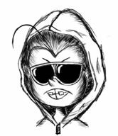 2016 artist_request character:luan_loud hoodie parody redraw solo sunglasses unabomber // 813x941 // 535.2KB