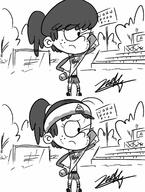 2016 black_and_white character:lynn_loud solo // 1024x1353 // 228KB