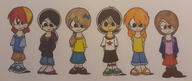 artist:rawtoonage character:cristina character:girl_jordan character:mollie character:paige character:ronnie_anne_santiago character:stella_zhau lineup looking_at_viewer smiling // 1280x542 // 66KB