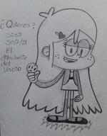 2021 background_character character:cookie_qt cookie holding_food holding_object looking_at_viewer smiling solo spanish text // 1826x2337 // 1003.6KB