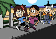 2022 aged_down artist:jake-zubrod beach character:lincoln_loud character:ronnie_anne_santiago character:sid_chang fence looking_at_another sidonniecoln smiling sun // 1280x906 // 197KB