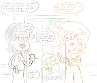2021 artist:adullperson character:darcy_helmandollar character:lisa_loud character:ms._allegra character:ms._shrinivas comic comic:you're_welcome commission dialogue pregnant sketch text // 1400x1200 // 639KB