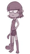 2018 alternate_hairstyle artist:mannysdirt character:maggie frowning hand_on_hip socks solo sweat // 577x1024 // 45.0KB