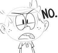 2016 artist:dipper character:lincoln_loud dialogue reaction_image sketch solo text // 460x420 // 66KB