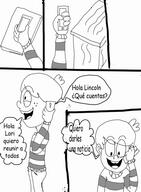 2016 aged_up artist:casaloud character:lincoln_loud comic comic:the_loud_future dialogue solo spanish text // 704x960 // 102KB