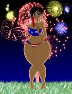 4th_of_july aged_up artist:chillguydraws au:thicc_verse big_breasts character:luna_loud fireworks grass holiday night solo source_request thick_thighs two_piece_swimsuit wide_hips // 2550x3300 // 6.6MB