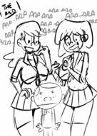 big_breasts character:leni_loud character:lincoln_loud character:lori_loud lenicoln loricoln schoolgirl_uniform size_difference tagme // 852x1200 // 323KB