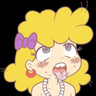 2017 ahegao artist:phee character:lincoln_loud crossdressing nude ohayou solo transparent_background // 816x816 // 191KB