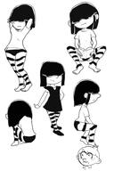 2016 black_and_white character:lincoln_loud character:lucy_loud // 1280x1920 // 762.3KB