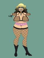 aged_up alternate_hairstyle alternate_outfit alternate_universe artist:chillguydraws au:thicc_verse bare_breasts big_breasts character:leni_loud thick_thighs // 2550x3300 // 933KB