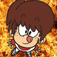 artist:hot-dog character:lynn_loud smiling solo tongue_out // 512x512 // 99KB