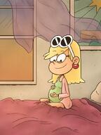 bed character:leni_loud looking_at_viewer pregnant sitting smiling solo // 774x1033 // 43KB