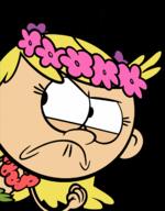 2016 alternate_outfit character:lola_loud frowning lei looking_to_the_side solo transparent_background vector_art // 1280x1639 // 381KB