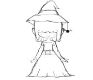 2016 artist:dj-jissouseki character:lucy_loud costume sketch solo spider witch witch_hat // 375x325 // 28KB