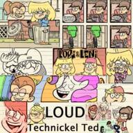 2017 album_cover alternate_outfit artist:andeathisbike artist:hotdog artist:laugh-out-loud-house artist:patanu102 artist:scobionicle99 blushing carrying character:anonymous character:lana_loud character:lincoln_loud character:lola_loud character:lori_loud character:luan_loud character:lucy_loud character:luna_loud character:lynn_loud character:pinkie_pie cheek_bulge edit eyes_closed frowning half-closed_eyes hands_on_cheeks multiple_artists smiling sweater text tongue_out // 1400x1400 // 4.5MB