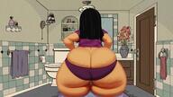aged_up alternate_hairstyle artist:n-kosi ass au:thicc_verse bathroom big_ass character:ronnie_anne_santiago panties shorts shorts_down solo thick_thighs underwear wide_hips // 1920x1084 // 512KB