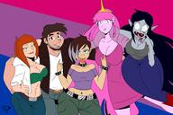 adventure_time aged_up artist:chillguydraws character:luna_loud character:marceline_the_vampire_queen character:marco_diaz character:princess_bubblegum character:wendy_corduroy crossover gravity_falls star_vs_the_forces_of_evil // 4500x3000 // 2.1MB