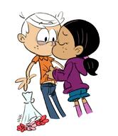 artist:baryl character:lincoln_loud character:ronnie_anne_santiago clothing_pull flower kissing ronniecoln // 913x1057 // 240.0KB