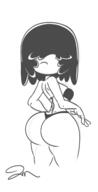 2020 aged_up artist:jose-miranda ass bikini character:lucy_loud frowning looking_at_viewer looking_back rear_view sketch solo swimsuit tagme thick_thighs wide_hips // 817x1600 // 123KB