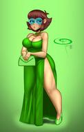 2022 aged_up artist:chillguydraws artist:n-kosi au:thicc_verse big_breasts character:lisa_loud cleavage dress edit high_heels holding_object purse solo tagme thick_thighs wide_hips // 2100x3300 // 280.5KB