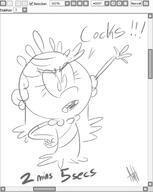 2017 artist:ashesg character:lola_loud dialogue hand_on_hip pose raised_arm sketch solo squinting text wip // 525x660 // 97KB
