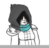2016 artist_request character:lucy_loud hood scarf solo wip // 426x415 // 59.7KB