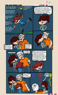 4th_of_july aged_up arm_around_shoulder artist:tmntfan85 character:lincoln_loud character:mazzy comic dialogue fireworks holiday kissing love_child mazzycoln original_character smiling source_request sparkler text // 1024x1649 // 385.0KB
