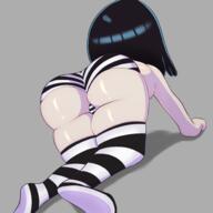 artist:failed_artist ass character:lucy_loud on_all_fours panties rear_view solo thigh_highs // 2000x2000 // 735.1KB