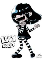 2017 artist:jumpjump character:lucy_loud fangs open_mouth smiling solo text // 1748x2480 // 548KB