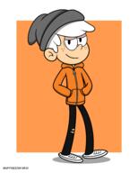 2021 aged_up artist:muffinzzstudio character:lincoln_loud half-closed_eyes hat looking_at_viewer smiling solo // 3391x4228 // 3.2MB