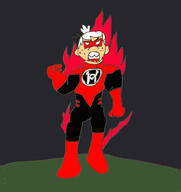 2021 alternate_outfit artist:supersaiyanplusultra character:lincoln_loud character:red_lantern dc_comics fist mask parody solo // 867x922 // 49.1KB