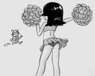 2022 artist:jackieposter ass character:lincoln_loud character:lucy_loud cheerleader lucycoln panties underwear // 1480x1185 // 257KB