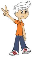 artist_request character:lincoln_loud peace_sign simple_background solo // 728x1113 // 69.3KB