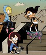 artist:sonson-sensei camera character:nikki character:ronnie_anne_santiago character:sid_chang holding_object skateboard smiling tag_me // 2471x2963 // 1.3MB