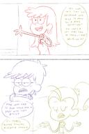 2021 artist:adullperson character:luan_loud character:luna_loud character:michelle comic comic:you're_welcome commission dialogue michellecoln pregnant sketch text // 1000x1500 // 423.3KB
