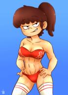 abs artist:masterohyeah character:lynn_loud hands_on_hips looking_at_viewer midriff panties smiling solo underwear // 2000x2768 // 3.0MB