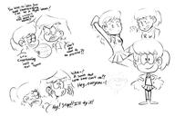 2016 artist:dipper character:lincoln_loud character:lori_loud character:lynn_loud cheerleader comic dialogue sketch text // 1200x800 // 364KB