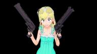 3d character:leni_loud gun holding_object holding_weapon looking_at_viewer smiling solo source_request // 1024x576 // 322KB