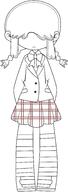 2016 artist:phil_el_mago character:lucy_loud cosplay mogeko_castle parody schoolgirl_uniform solo wip // 1000x2827 // 370KB