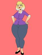 aged_up alternate_hairstyle artist:chillguydraws au:thicc_verse big_ass big_breasts character:rita_loud hands_on_hips looking_at_viewer smiling solo thick_thighs wide_hips // 2550x3300 // 423KB